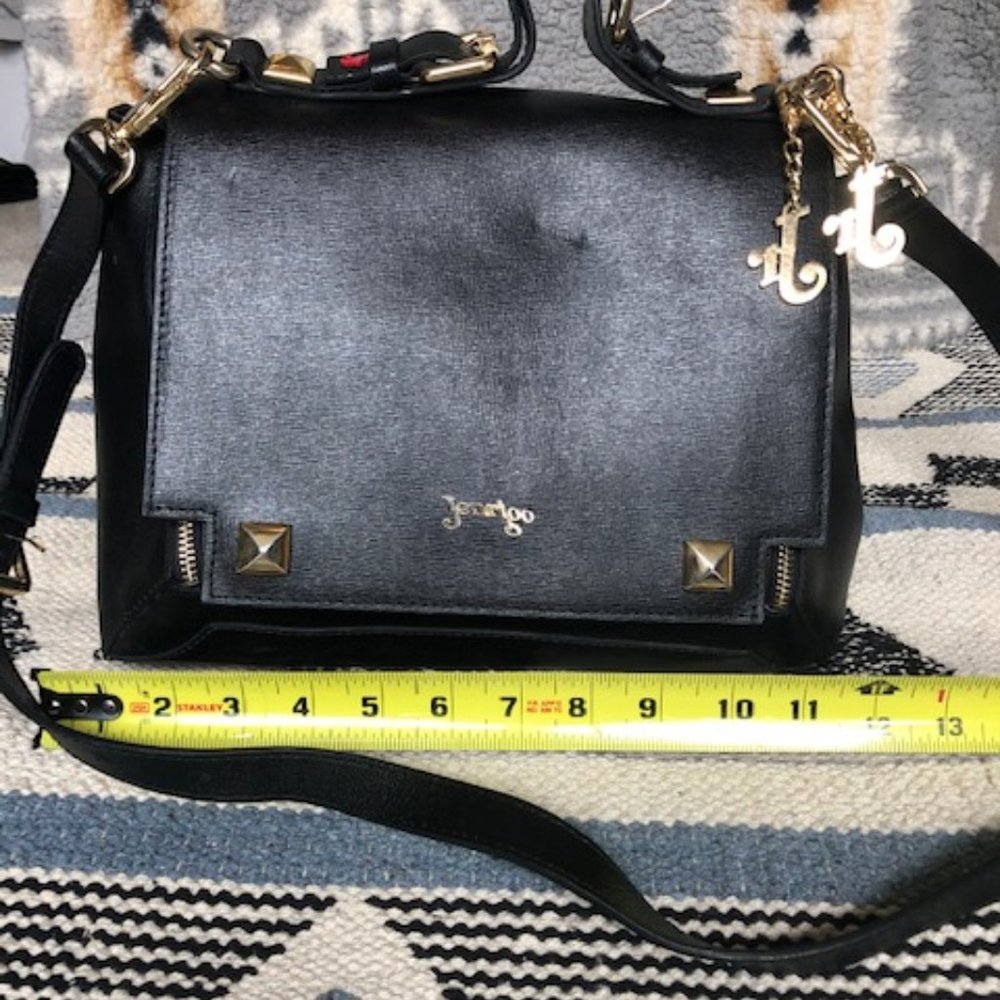 Jenrigo black leather purse